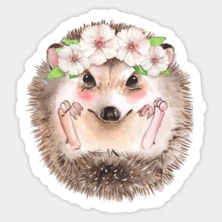 Spring hedgehog Sticker